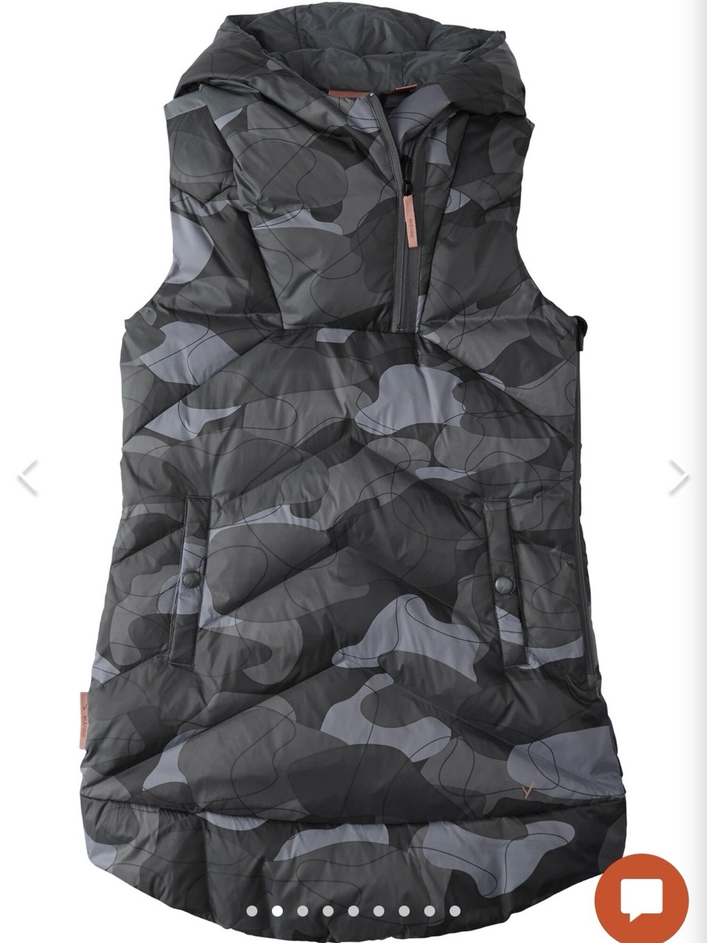 Indyeva Fortuitous Down Dress Vest Hooded Quilted
